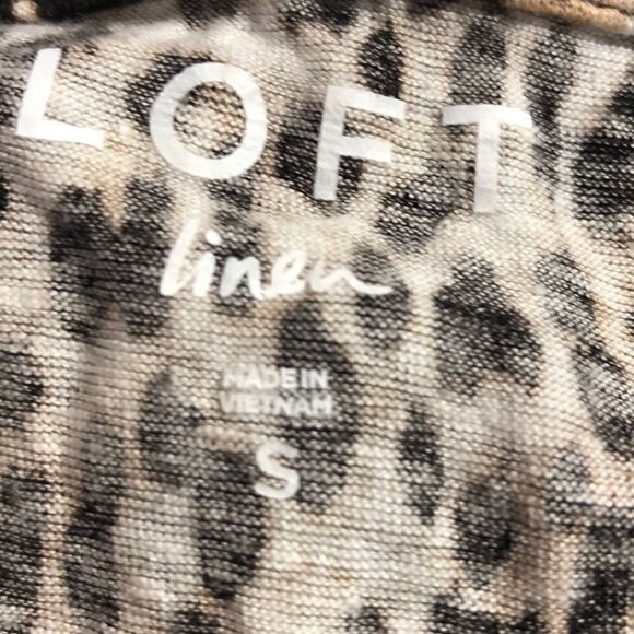 Loft linen leopard print tee - Picture 4 of 8